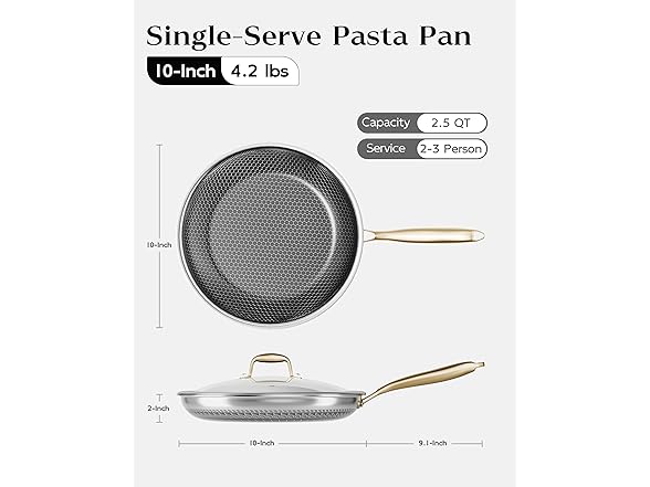 XBM Stainless Steel Nonstick Frying Pan