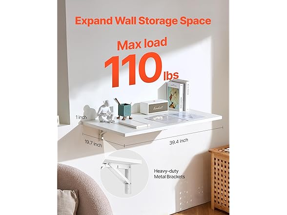 VEVOR Wall Mounted Folding Table