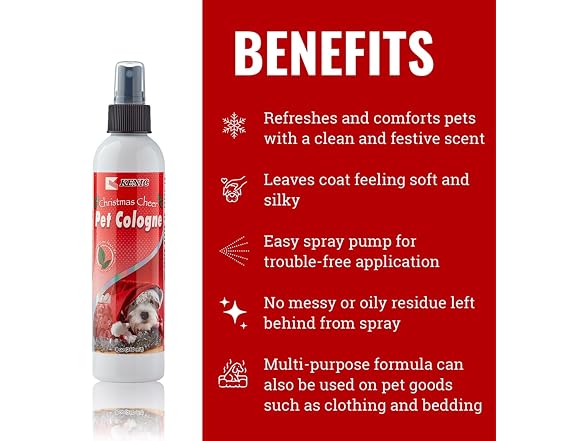 Kenic Christmas Cheer Pet Cologne
