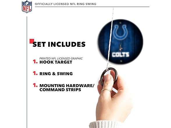 NFL Hook & Ring Toss Set Wood