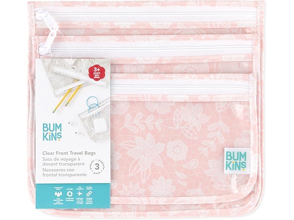 Bumkins TSA Approved Travel Bag 3Pk