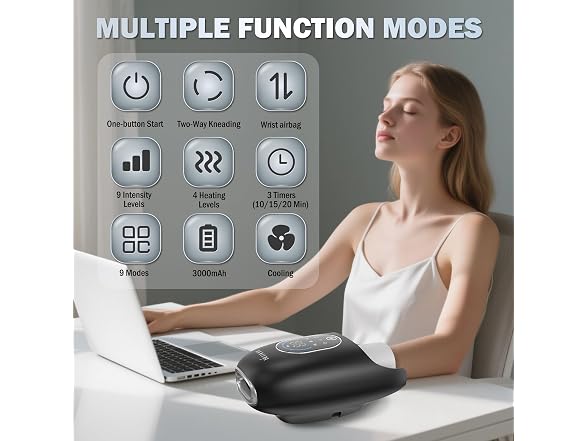 Hand Massager With Heat And Compression