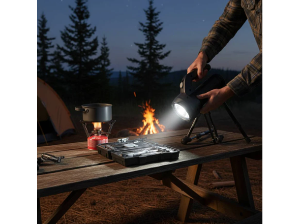 Hand Lantern Flashlight with Built-In 17-Piece Tool Set