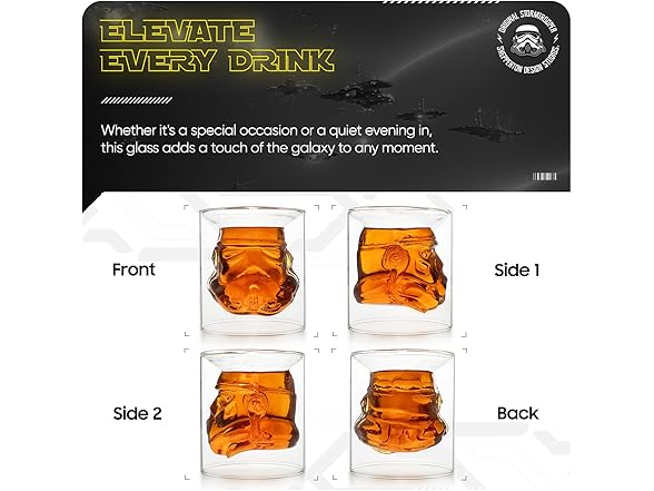 Stormtrooper Inverted Whiskey Glass