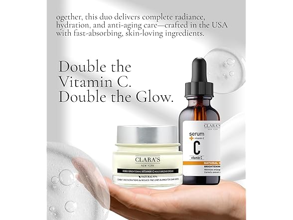 Clara's Vitamin C Serum & Cream Gift Set