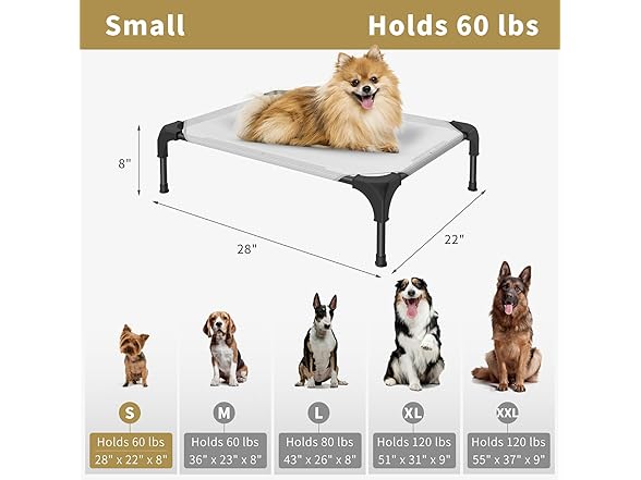 YesNow Cooling Elevated Dog Bed