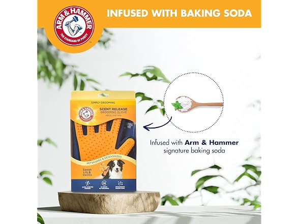 Arm & Hammer - Dog Brush, Dog Washing Gloves