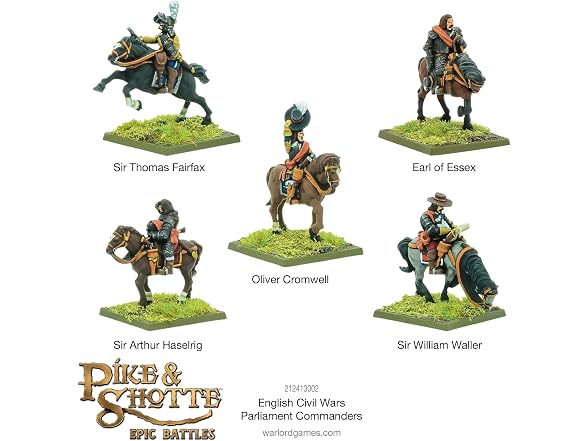 English Civil Wars Parliament Commanders Set