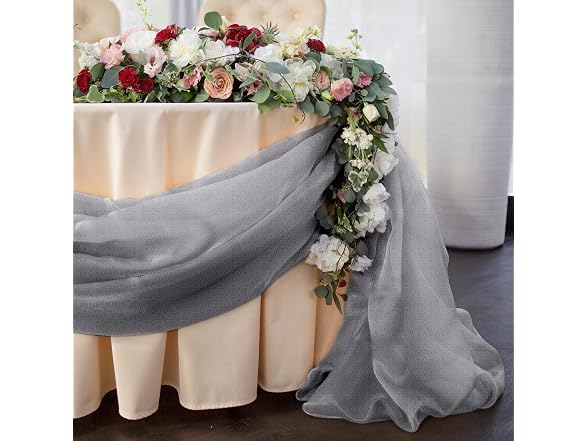 32ft Organza Table Runner Sheer Scarf Swags