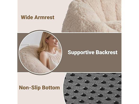 CangLong Large Bean Bag Chair with Filler