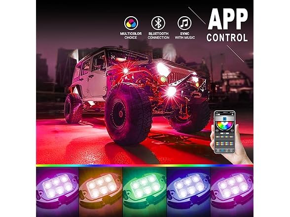 ALDST Rock Lights 4 Pack