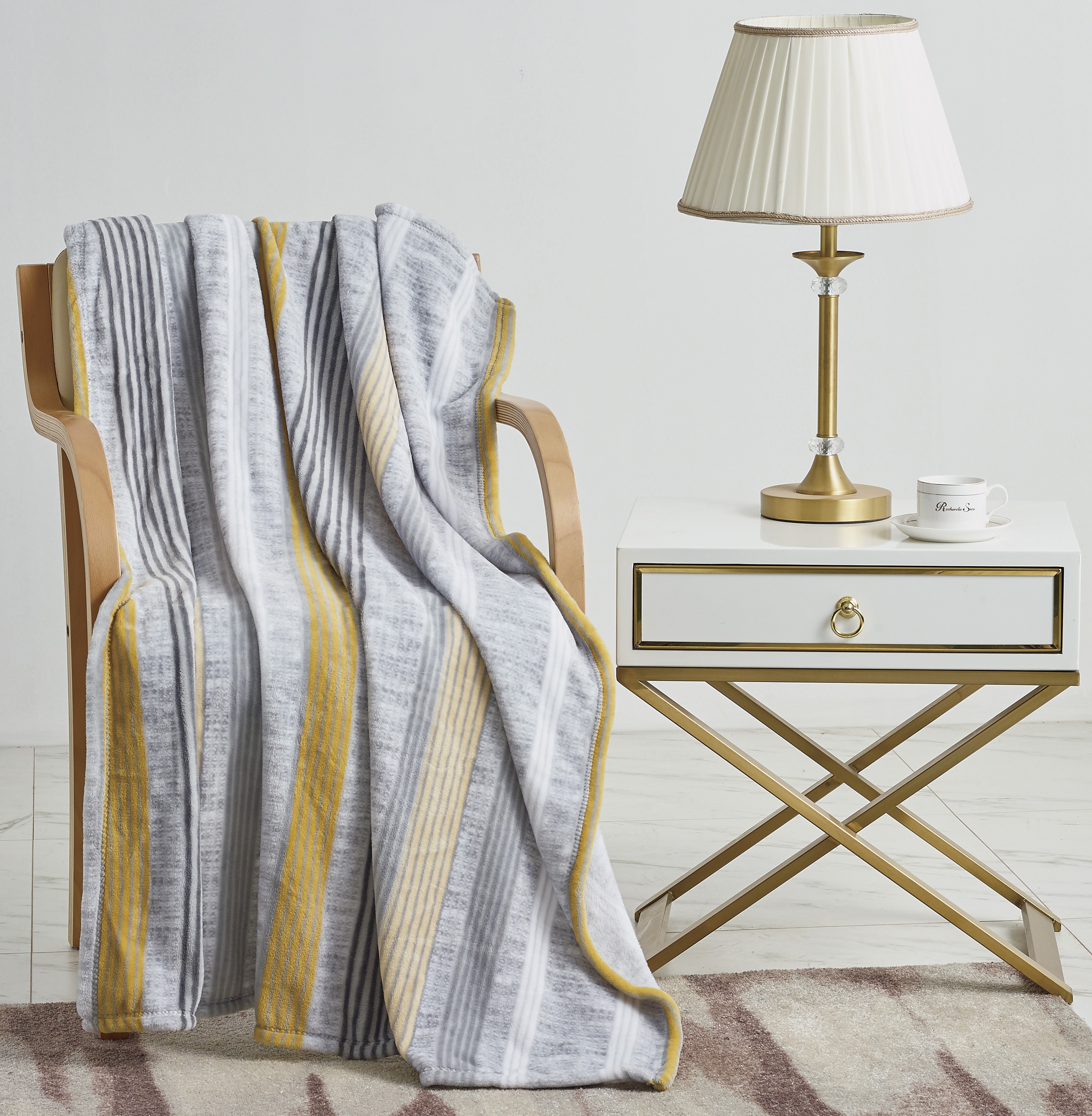 Noble House 2Pk Micro Fleece Throws - Gallery 44