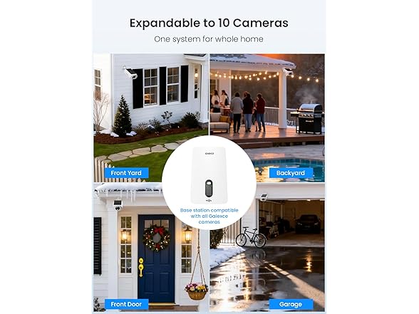 GAIEXCE 4 Cam Security Kit | Expandable