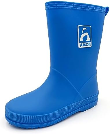 Amoji Kids Waterproof Rain Boots