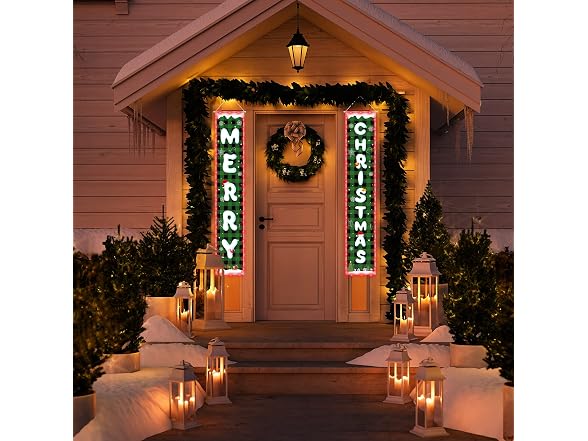 SESIIduo Green Plaid Christmas Decoration C