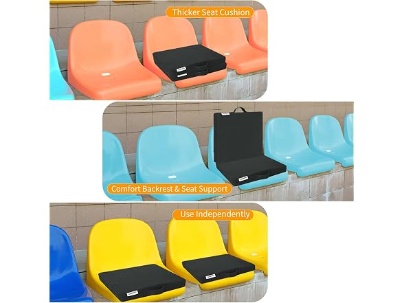 LevNubis 2 PCS Stadium Seat Cushions