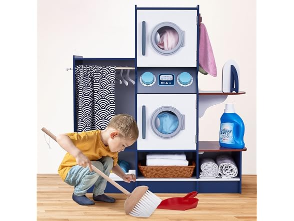 Wooden Laundry Playset