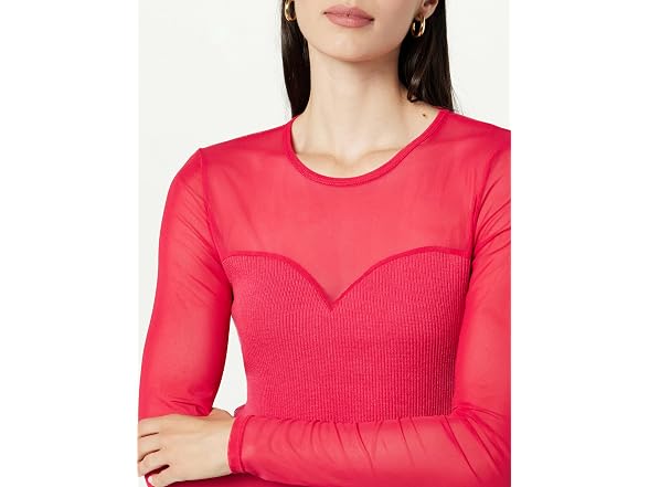 The Drop Martina Sweetheart Mesh Top