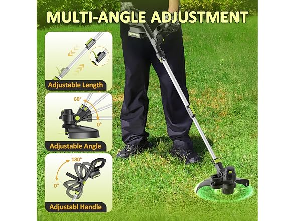 LPSUK 12-in Cordless String Trimmer