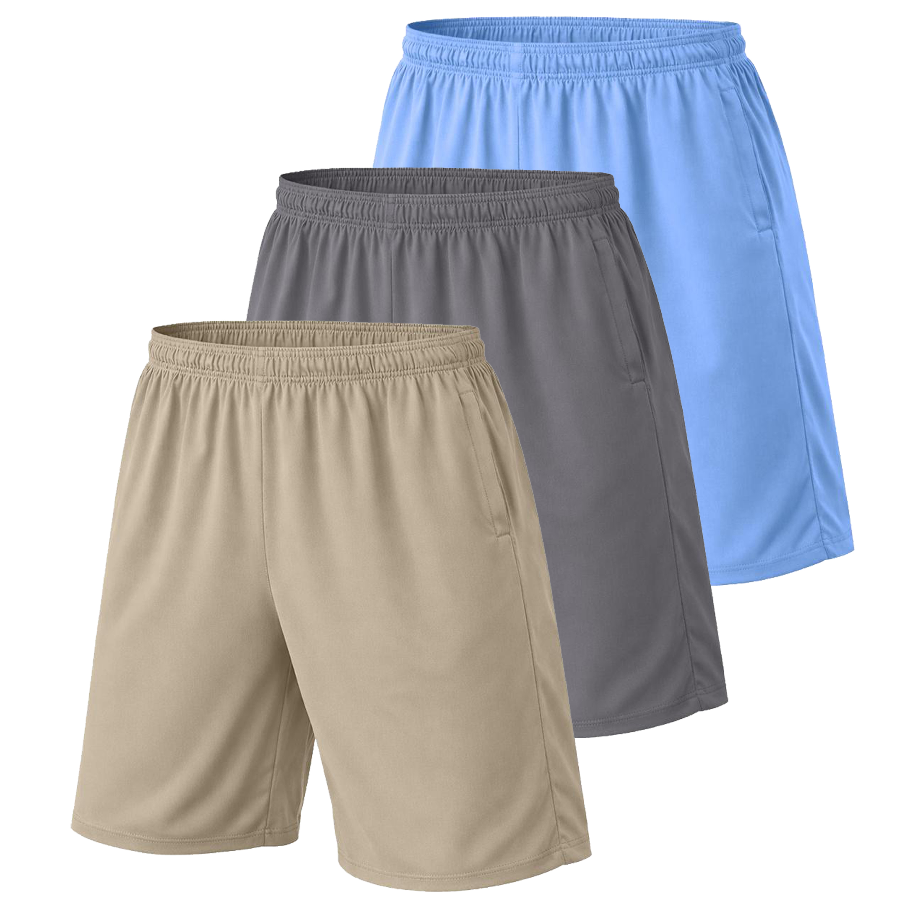3Pk Or 5Pk Mens Poly Tech Lounge Shorts - Gallery 20