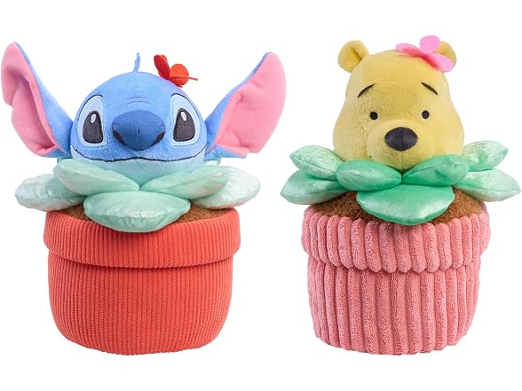 Disney Stitch Hello Spring Potted Plush Stuffed Animal