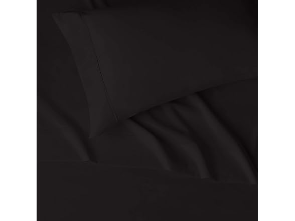 Amazon Basics Black Twin Sheet Set (4Pk)