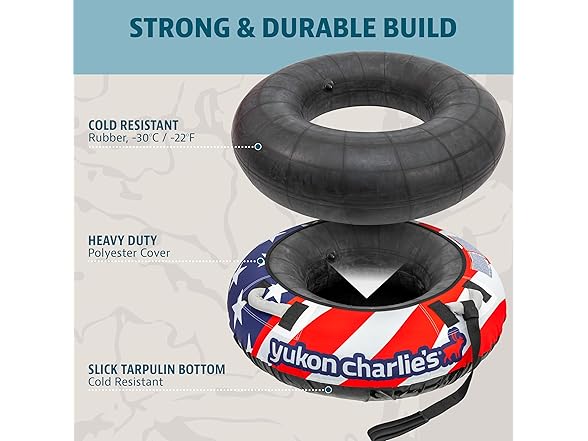Yukon Charlie's Stars Snow Tube 46” 7+