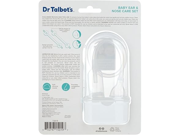 Nuby Dr. Talbot's Baby Nose and Ear Care Set