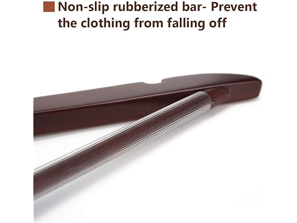 Sukkiri Homu Wooden Hangers 20 Pack Walnut 