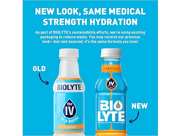 12Pk BIOLYTE Electrolyte Drink - Doctor-Formulated