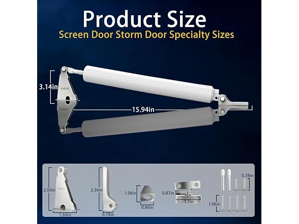 Luleyjor Heavy Duty Storm Door Closer