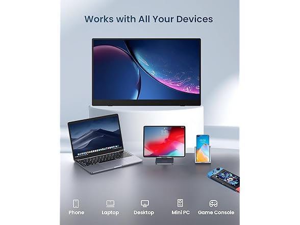 15.6" Portable Monitor 60Hz 1080p