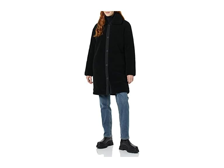 AE Womens Oversized Teddy Sherpa Coat - Gallery 8