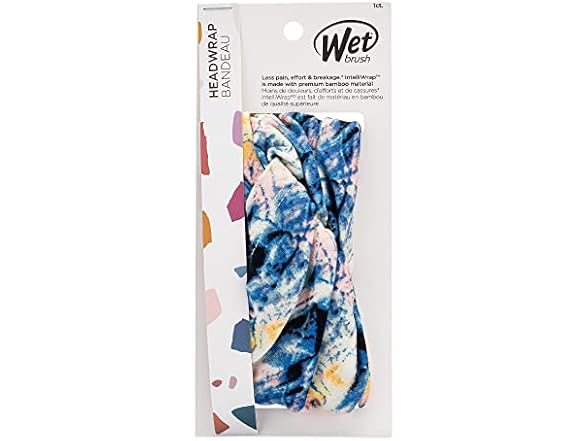 Wet Brush Headwrap Blue Tie Dye, 1 CT
