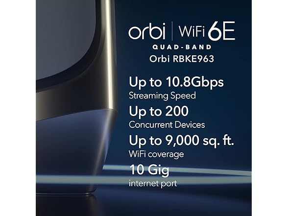 Netgear RBKE963-100NAR NETGEAR Orbi Mesh WiFi 6E