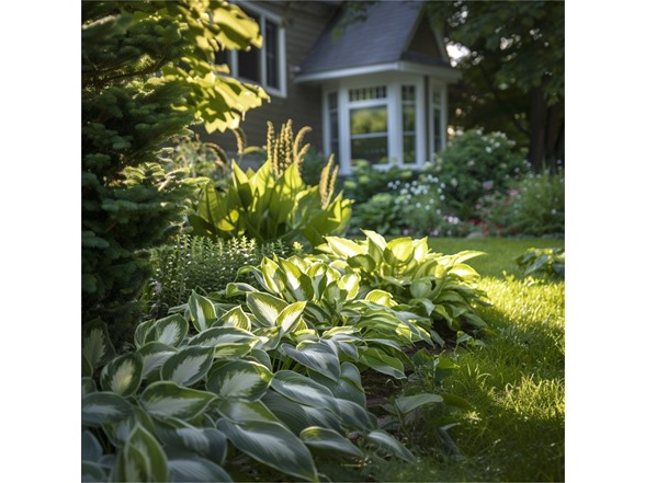 Fire & Ice Hosta - 4 Bare Roots