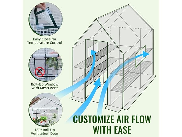 Greengro Greenhouse White