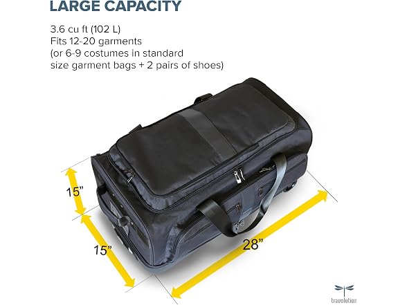 Travolution Dance Bag with Garment Rack