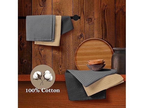 HOUSE OF ORLO Waffle Dishcloths 12Pk