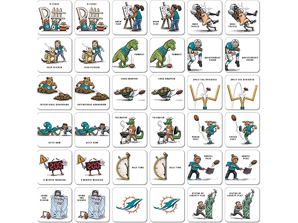 MIAMI DOLPHINS Memory Match Game