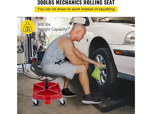 VEVOR Rolling Garage Stool
