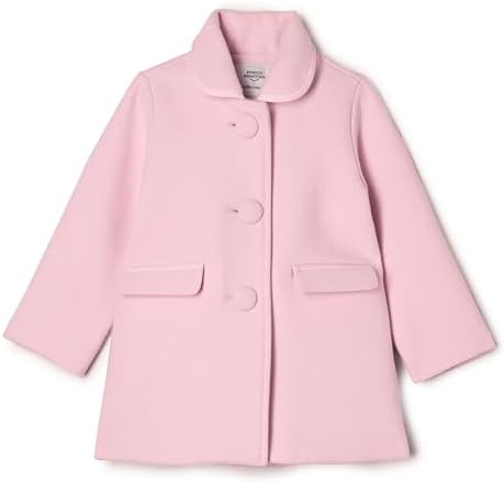 Amazon Essentials x Sofia Grainge Baby Girls' Wool Blend Dress Coat, Pink, 12 Months