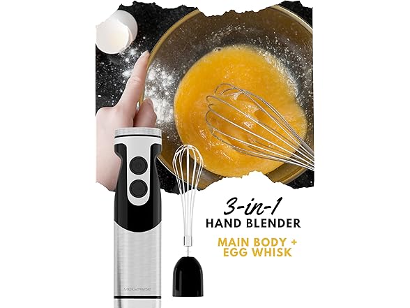 3-in-1 Hand Blender 12-Speed