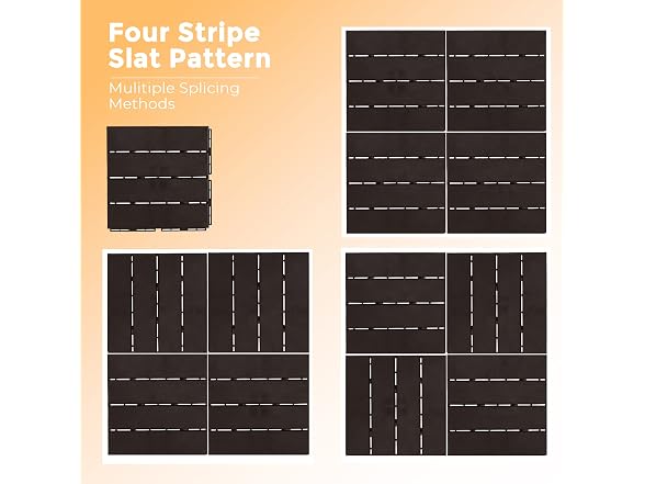 ASTEROUTDOOR Interlocking Deck Tiles 12" 10pc