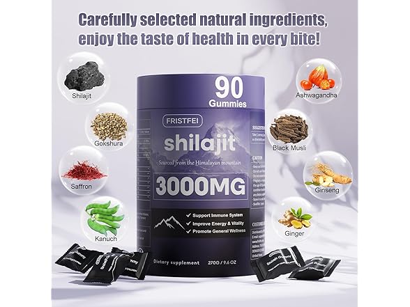 Fristfei Pure Himalayan Shilajit Gummies