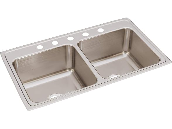 Elkay Equal Double Bowl Drop-in Stainless