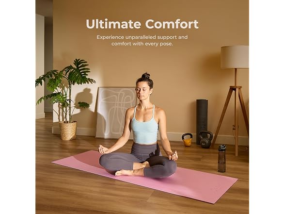 Sunny Health & Fitness 6mm Non-Slip Exercise Yoga Mat
