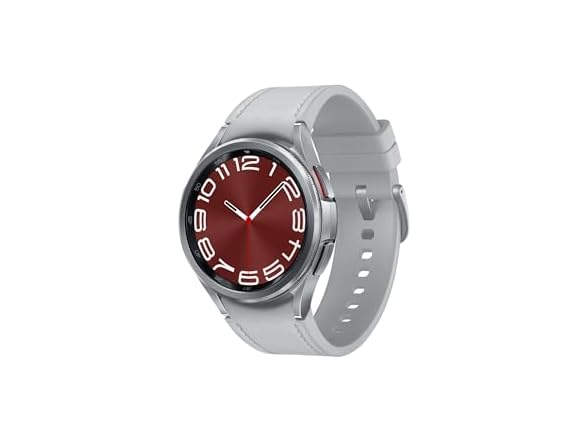 SAMSUNG Galaxy Watch 6 Classic 43mm Stainless-Steel Smartwatch w/Fitness Tracker, Heart Monitor, BIA Sensor, Bluetooth – Silver (Open Box)