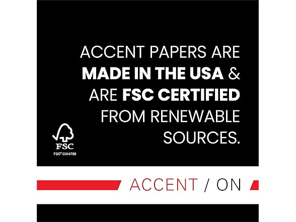 Accent Opaque White 8.5” x 11” Cardstock Paper