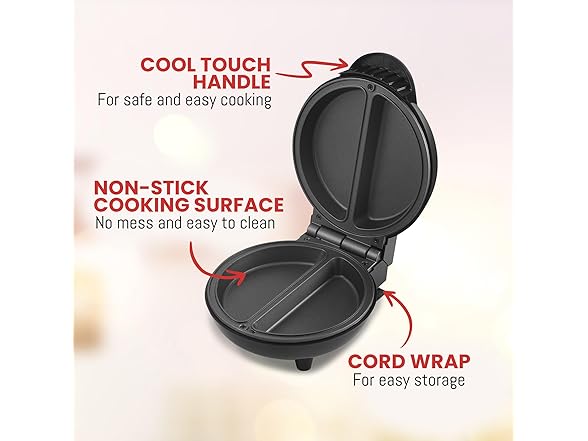 Elite Gourmet Non-Stick Omelet, Frittata Maker